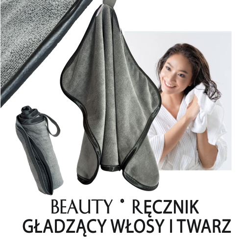 Ręcznik *beauty* Superchłonny pluszowy- duży 90x150 Szary
